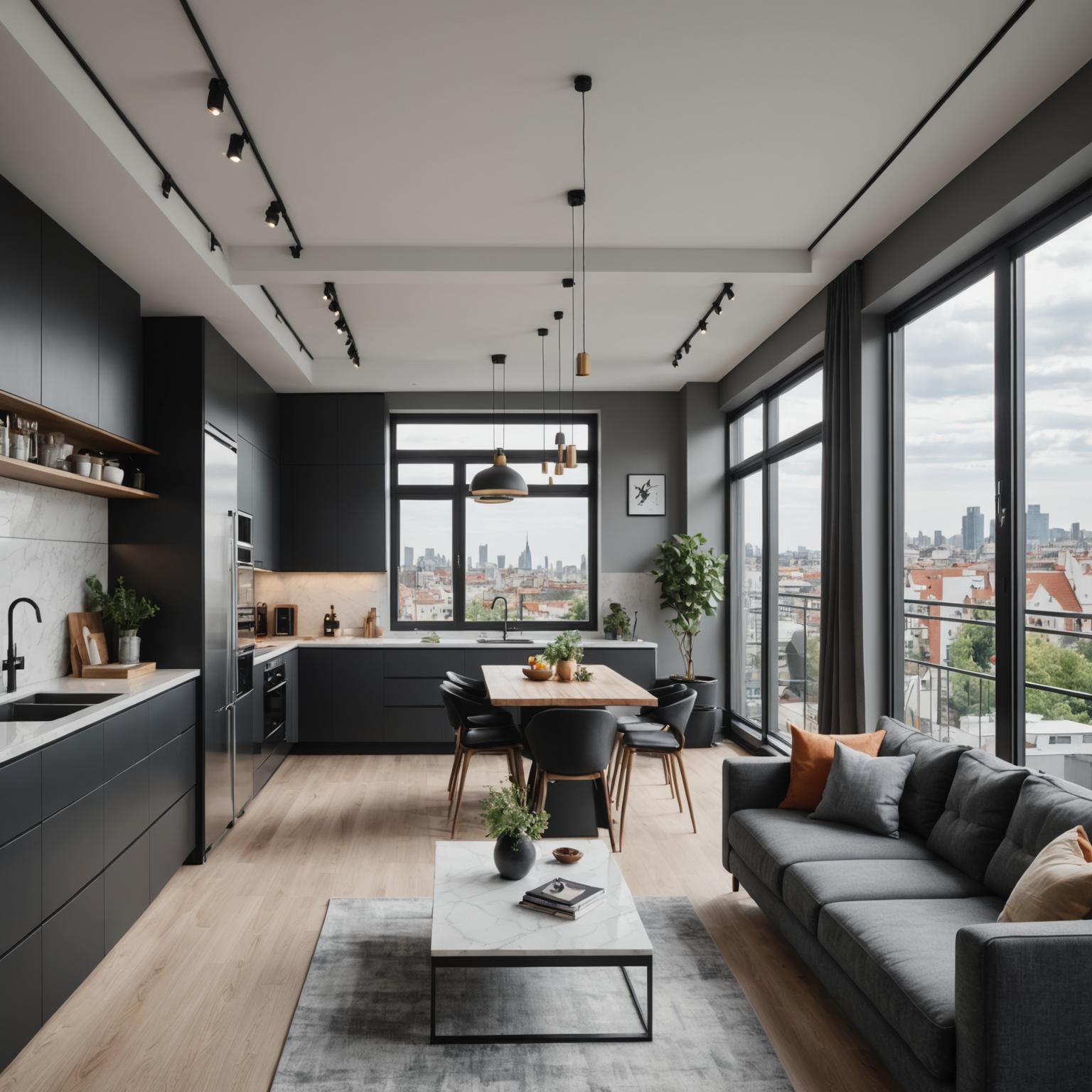 Renovated Melbourne apartment with contemporary fixtures and open-plan layout